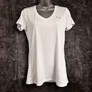 Under Armour Metalic Silver V-neck T-shirt